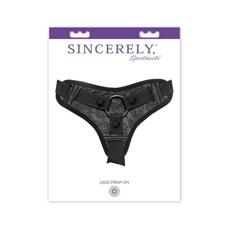 SPORTSHEETS - SINCERELY, ARNÊS DE AJUSTE COM TIRA AJUSTÁVEL SPORTSHEETS PRETO