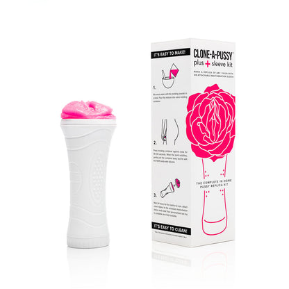 CLONE-A-PUSSY - PLUS SLEEVE DIY CASTING KIT HOT PINK