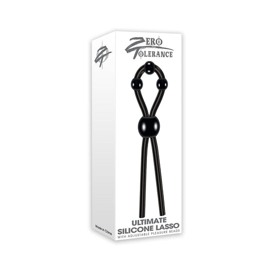 ZERO TOLERANCE - ULTIMATE SILICONE LASSO ADJUSTABLE COCKRING BLACK