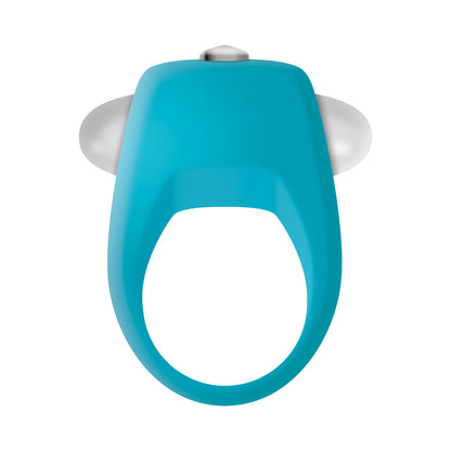 ZERO TOLERANCE - TEAL TICKLER SINGLE-SPEED VIBRATING SILICONE COCK RING TEAL