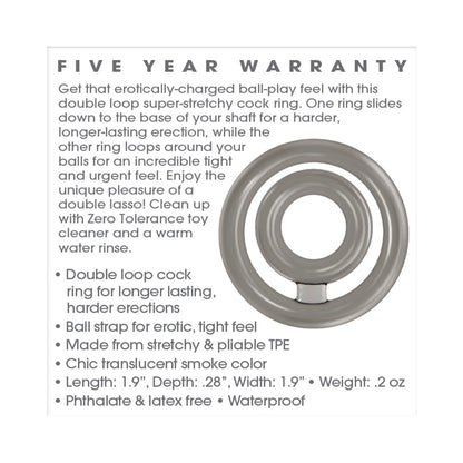 ZERO TOLERANCE - BULLSEYE DUAL RING COCKRING SMOKE
