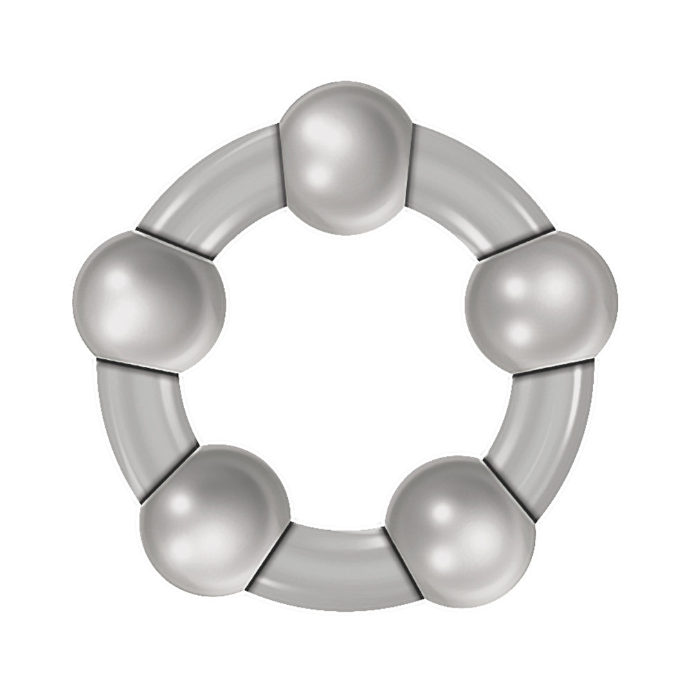 ZERO TOLERANCE - THREE AMIGOS 3-PIECE COCK RING SET CLEAR