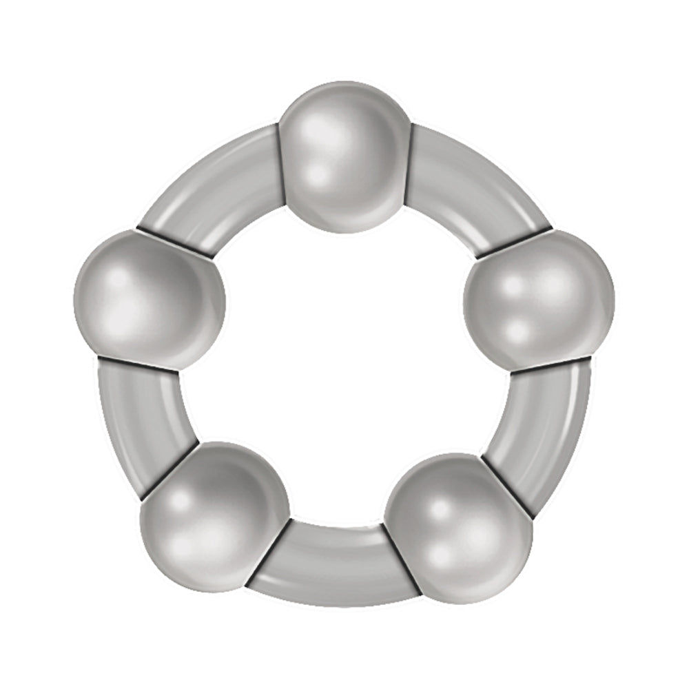 ZERO TOLERANCE - THREE AMIGOS 3-PIECE COCK RING SET CLEAR