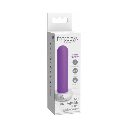 PIPEDREAM - FANTASY FOR HER HER RECHARGEABLE BULLET VIBRATOR PURPLE