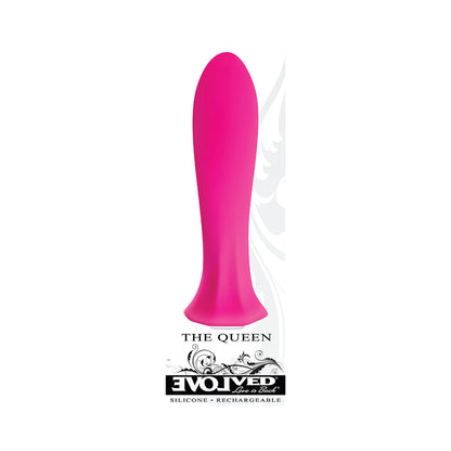 EVOLVED - THE QUEEN RECHARGEABLE SILICONE MINI VIBRATOR PINK