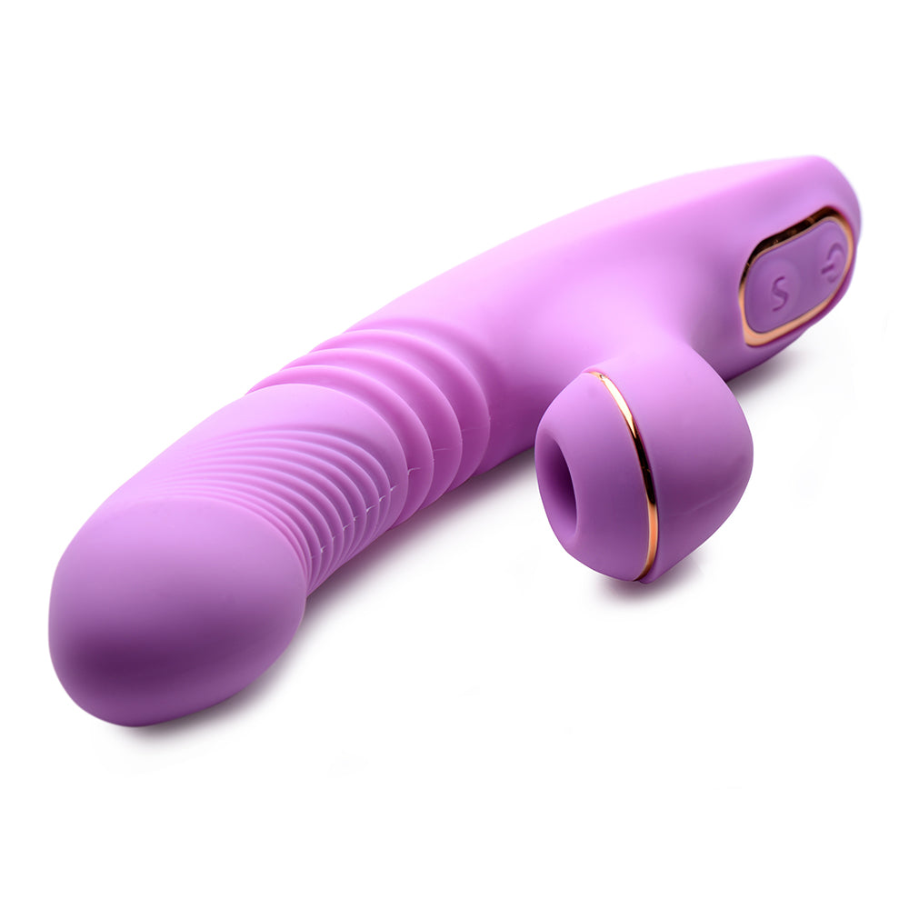 XR BRANDS - SHEGASM THRUSTING SUCTION RABBIT