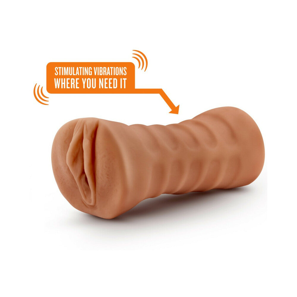 BLUSH - M FOR MEN JULIETA VAGINA STROKER WITH BULLET VIBRATOR TAN