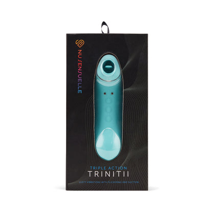 NU SENSUELLE - TRINITII 3-IN-1 SUCTION TONGUE VIBE ELECTRIC BLUE