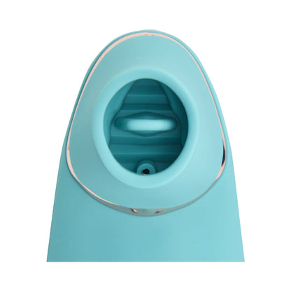 NU SENSUELLE - TRINITII 3-IN-1 SUCTION TONGUE VIBE ELECTRIC BLUE