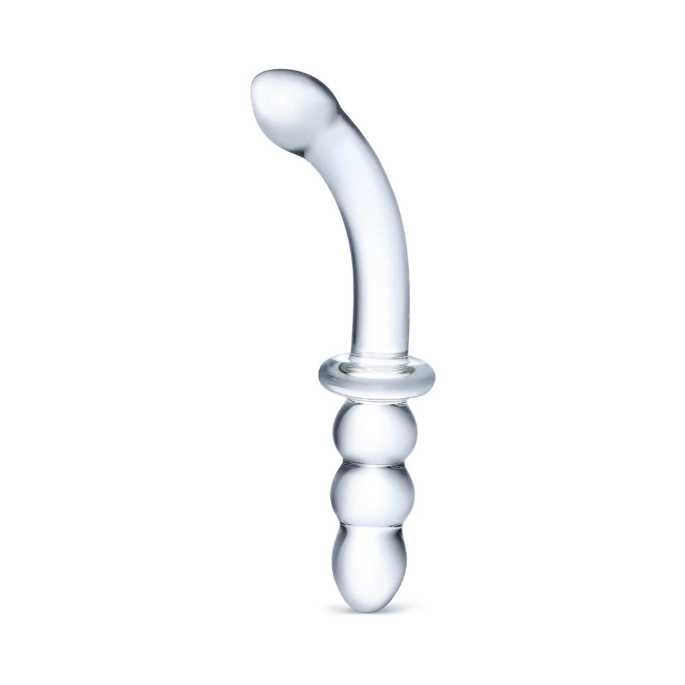 ELECTRIC EEL - GLAS 8 IN. RIBBED G-SPOT GLASS DILDO