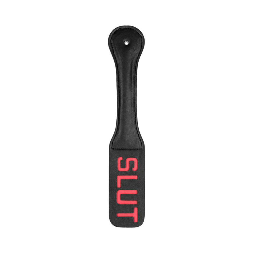 SHOTS - OUCH! 'SLUT' PADDLE BLACK