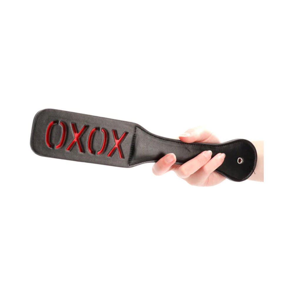 SHOTS - OUCH! 'XOXO' PADDLE BLACK