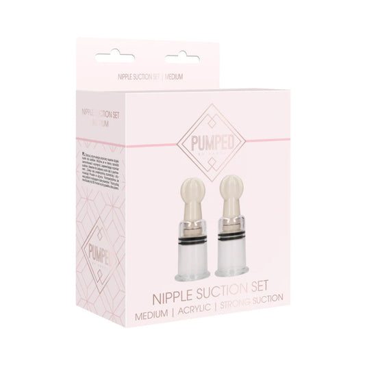 SHOTS - CONJUNTO DE SUCÇÃO DE MAMILOS PUMPED ROSA MÉDIO