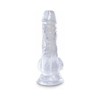 PIPEDREAM - KING COCK CLEAR 5 IN. COCK WITH BALLS REALISTIC SUCTION CUP DILDO
