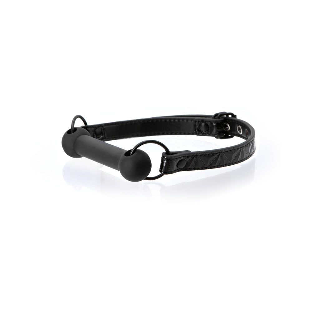 NS NOVELTIES - SINFUL SILICONE BAR GAG BLACK