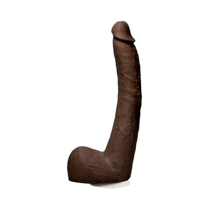 DOC JOHNSON - SIGNATURE COCKS ISIAH MAXWELL 10-INCH ULTRASKYN DILDO CHOCOLATE