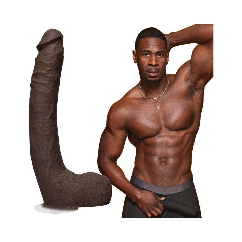 DOC JOHNSON - SIGNATURE COCKS JAX SLAYHER 10 POLEGADAS ULTRASKYN COM VENTOSA REMOVÍVEL VAC-U-LOCK CHOCOLATE
