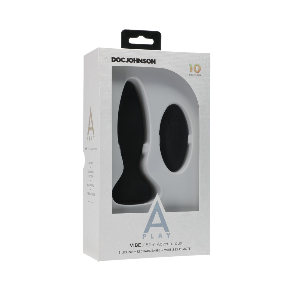DOC JOHNSON - A PLAY VIBE ADVENTUROUS: PLUG ANAL RECARREGÁVEL EM SILICONE COM COMANDO