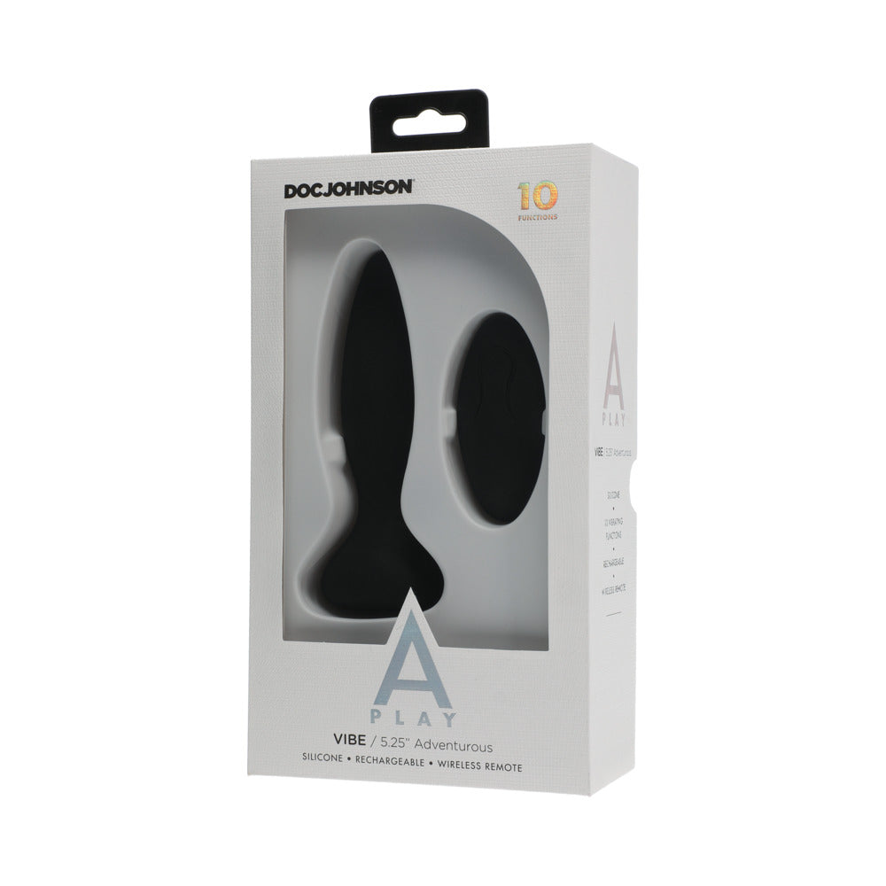 DOC JOHNSON - A PLAY VIBE ADVENTUROUS: PLUG ANAL RECARREGÁVEL EM SILICONE COM COMANDO