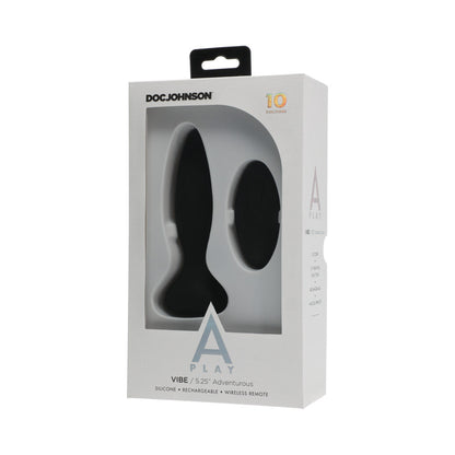 DOC JOHNSON - A PLAY VIBE ADVENTUROUS: PLUG ANAL RECARREGÁVEL EM SILICONE COM COMANDO