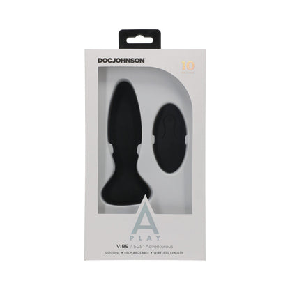 DOC JOHNSON - A PLAY VIBE ADVENTUROUS: PLUG ANAL RECARREGÁVEL EM SILICONE COM COMANDO