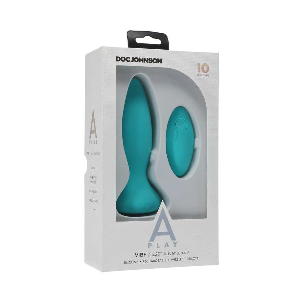 DOC JOHNSON - A PLAY VIBE ADVENTUROUS: PLUG ANAL RECARREGÁVEL EM SILICONE COM COMANDO