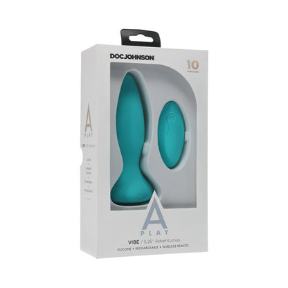 DOC JOHNSON - A PLAY VIBE ADVENTUROUS: PLUG ANAL RECARREGÁVEL EM SILICONE COM COMANDO