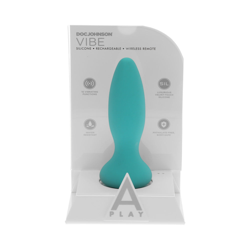 DOC JOHNSON - A PLAY VIBE ADVENTUROUS: PLUG ANAL RECARREGÁVEL EM SILICONE COM COMANDO