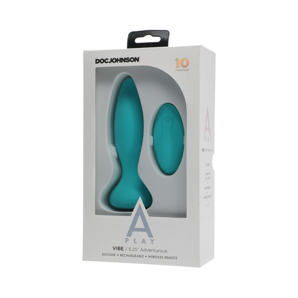 DOC JOHNSON - A PLAY VIBE ADVENTUROUS: PLUG ANAL RECARREGÁVEL EM SILICONE COM COMANDO