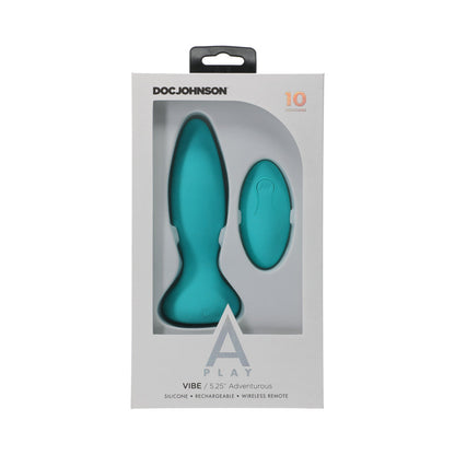 DOC JOHNSON - A PLAY VIBE ADVENTUROUS: PLUG ANAL RECARREGÁVEL EM SILICONE COM COMANDO