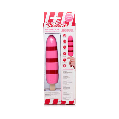 XR BRANDS - COCKSICLE TICKLIN' PINK 10X POPSICLE VIBRATOR