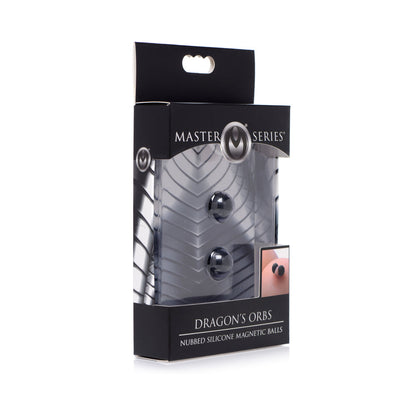 XR BRANDS - MASTER SERIES DRAGON'S ORBS NUBBED SILICONE MAGNETIC BALLS