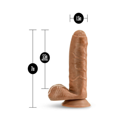BLUSH - DILDO REALISTA LOVERBOY DEREK THE BARTENDER DE 17,8 CM COM TESTÍCULOS COR AREIA