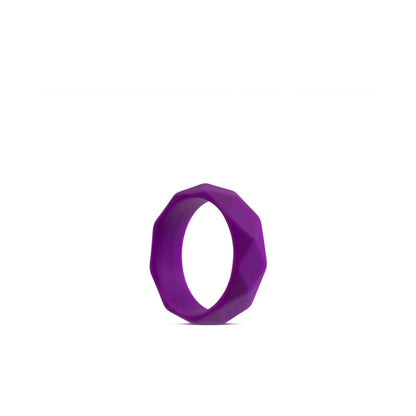 BLUSH - WELLNESS GEO SILICONE COCK RING PURPLE
