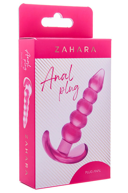 ZAHARA - BUBBLE ANAL PLUG CLEAR PINK