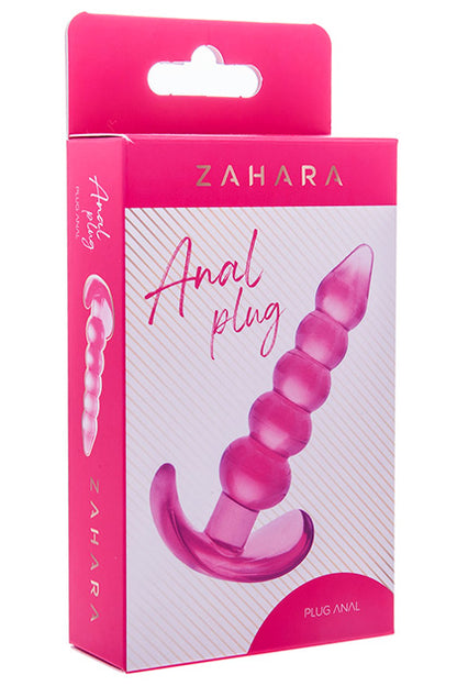 ZAHARA - BUBBLE ANAL PLUG CLEAR PINK