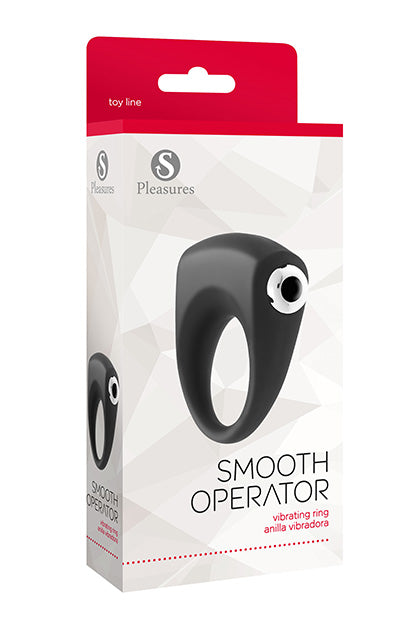 S PLEASURES - SMOOTH OPERATOR - VIBRATING RING BLACK