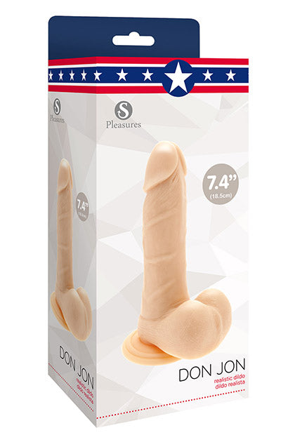 S PLEASURES - DON JON REALISTIC DILDO 18.5 CM