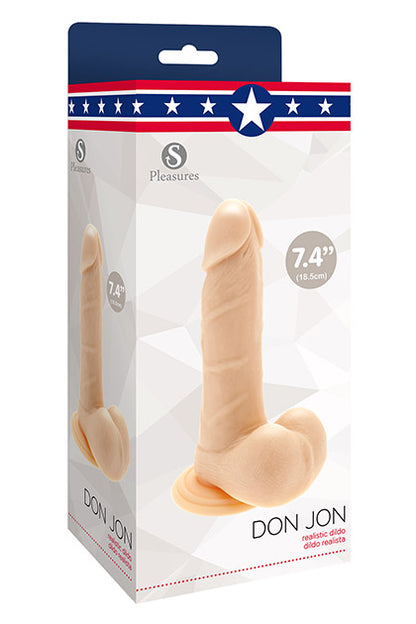 S PLEASURES - DON JON REALISTIC DILDO 18.5 CM
