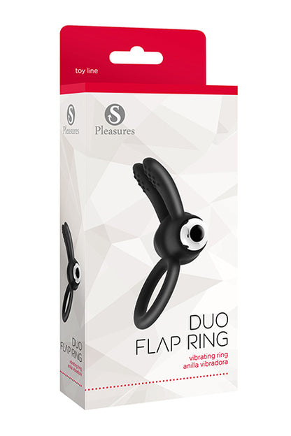Duo Flap Ring Black