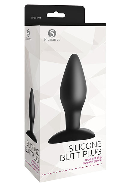 Silicone Butt Plug Large Black