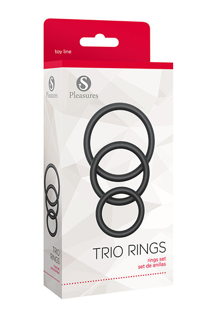 Trio Rings Set Black