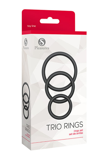 Trio Rings Set Black