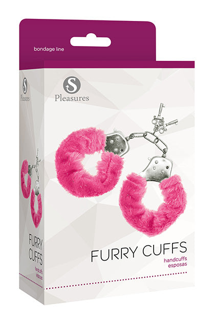 Furry Cuffs Pink