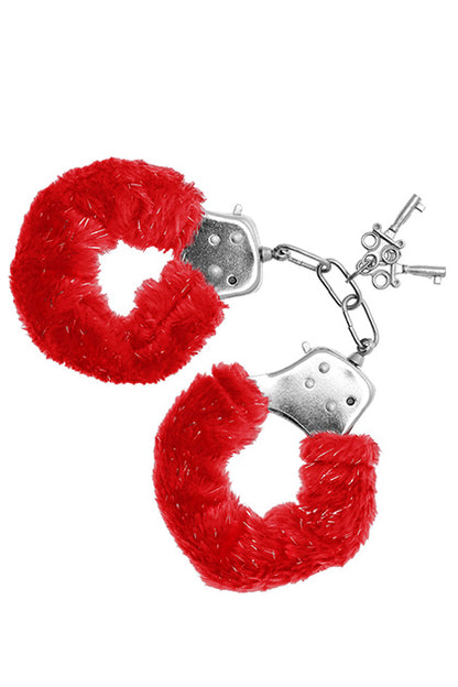 S PLEASURES - FURRY CUFFS RED