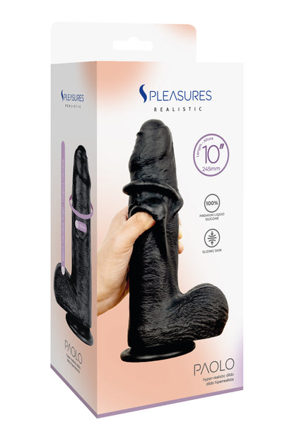 S PLEASURES REALISTIC - PAOLO 10 - BLACK