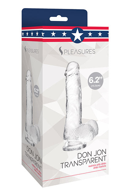 S PLEASURES - JELLY DILDO TRANSPARENT