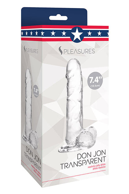 S PLEASURES - JELLY DILDO TRANSPARENT