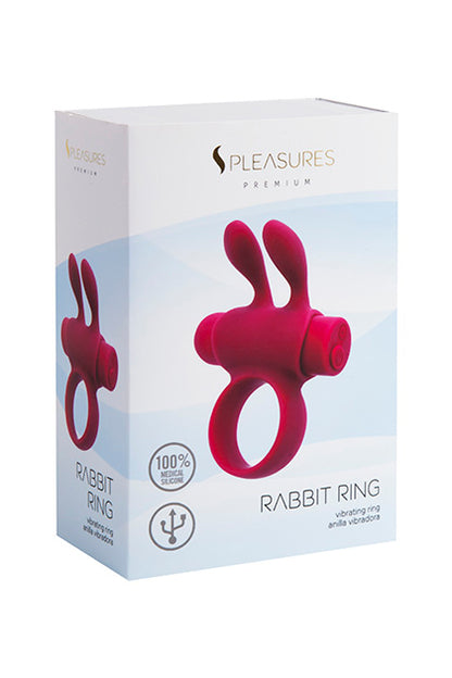 S PLEASURES PREMIUM LINE - RABBIT RING RECHARGEABLE PINK