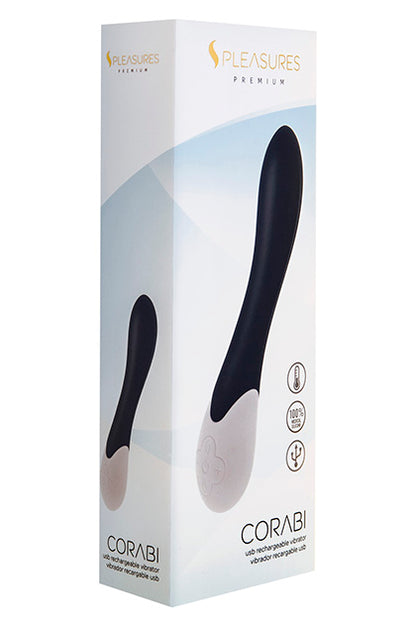 S PLEASURES PREMIUM LINE - CORABI VIBRATOR BLACK
